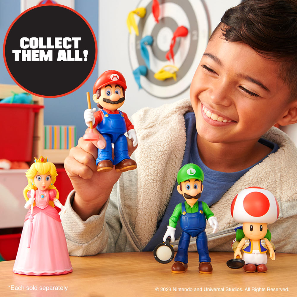 Wave 1 lineup featuring Toad alongside Mario and Peach for collection.