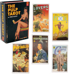 The Unemployed Philosophers Guild Pulp Tarot box front ideal for coffee table display.