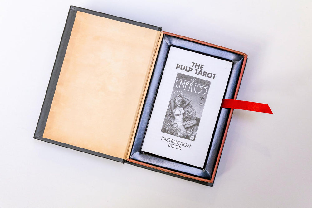 Instruction book for The Pulp Tarot describing each card dramatically.