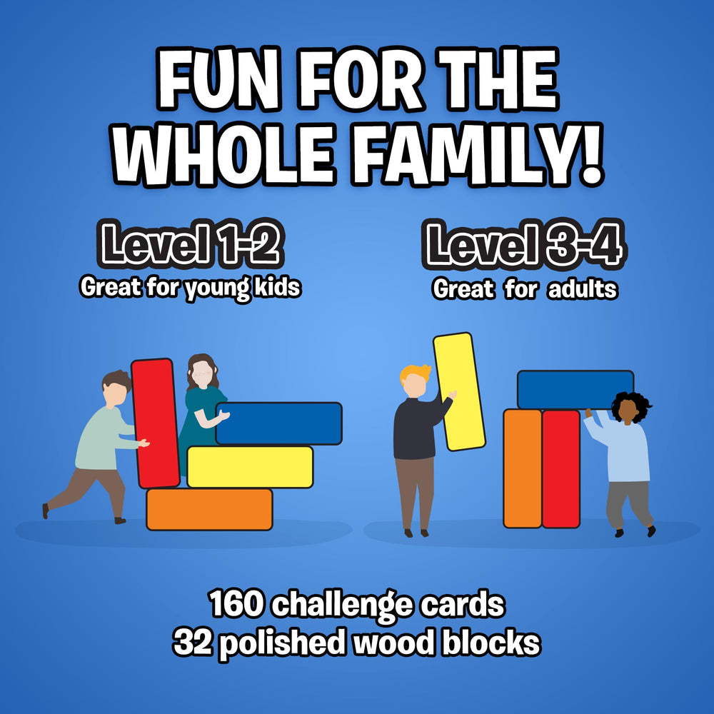 Different difficulty levels in The Uzzle Stack Royale for kids and adults.