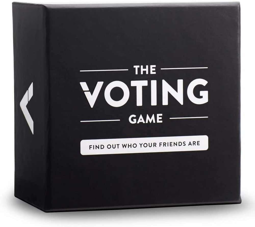 The Voting Game card deck on table sparks playful debates and laughter.