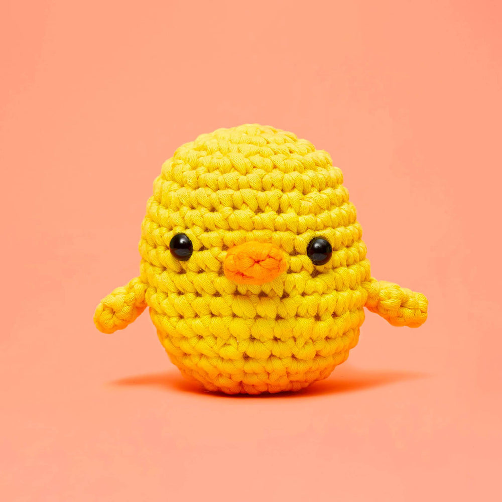 The Woobles Kiki Chick yarn pre-start for smooth, beginner-friendly crochet.