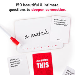 Gift-ready Answer This box, ideal for anniversaries or Valentines.