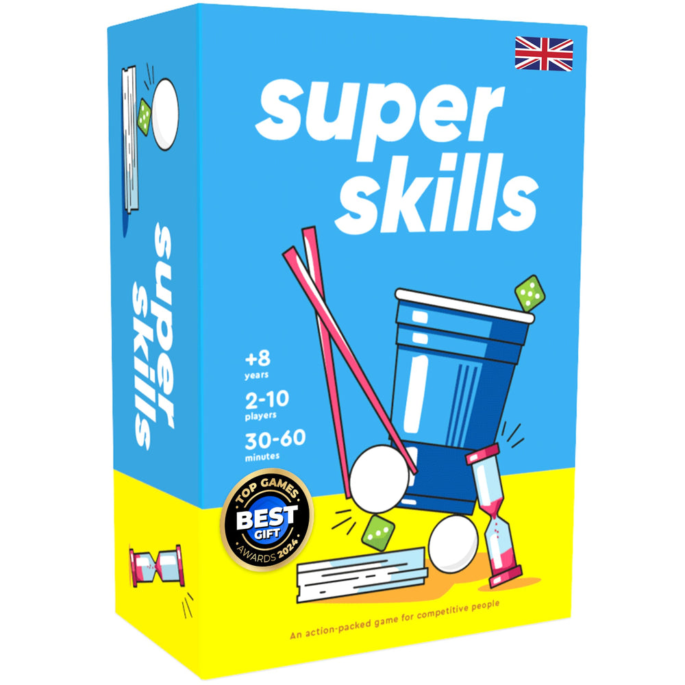 The World Game Super Skills challenge cards spark fast thinking and friendly competition during game night.
