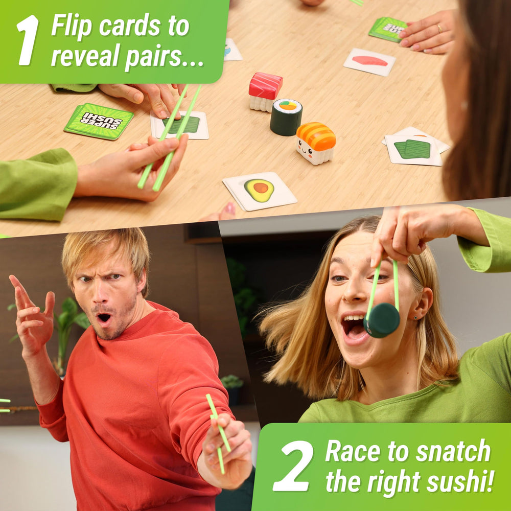 The World Game Super Sushi foam sushi pieces invite tactile play.