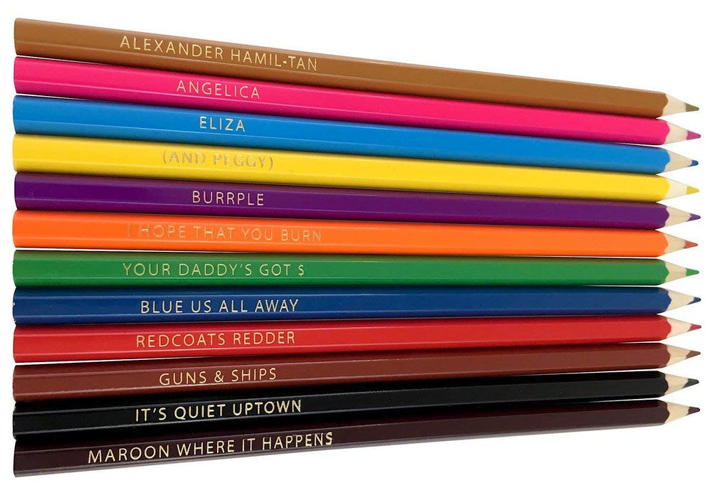 Theatre Nerds Hamiltones color swatches showcase vibrant hues for expressive coloring.