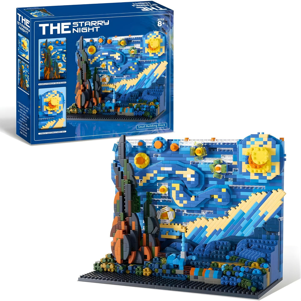 THEBRIXKING Starry Night assembly shows intricate sky detail for art-inspired decor
