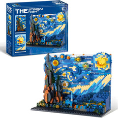 THEBRIXKING Starry Night assembly shows intricate sky detail for art-inspired decor