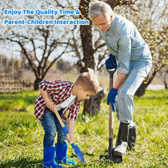 Theefun kids garden tool set rake: lightweight rake for easy soil gathering.