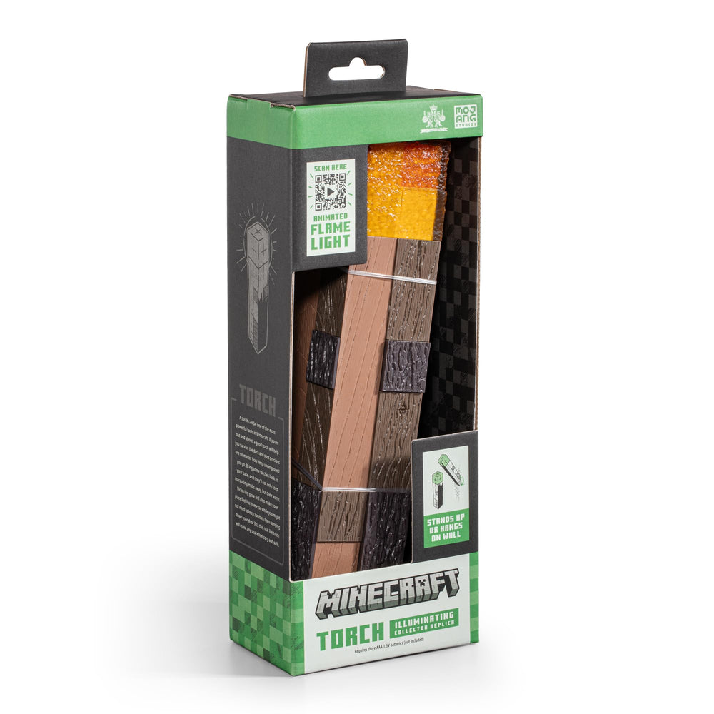 The Noble Collection Minecraft Torch game-room centerpiece with collectible appeal