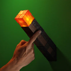 The Noble Collection Minecraft Torch portable design supports adventures beyond the screen