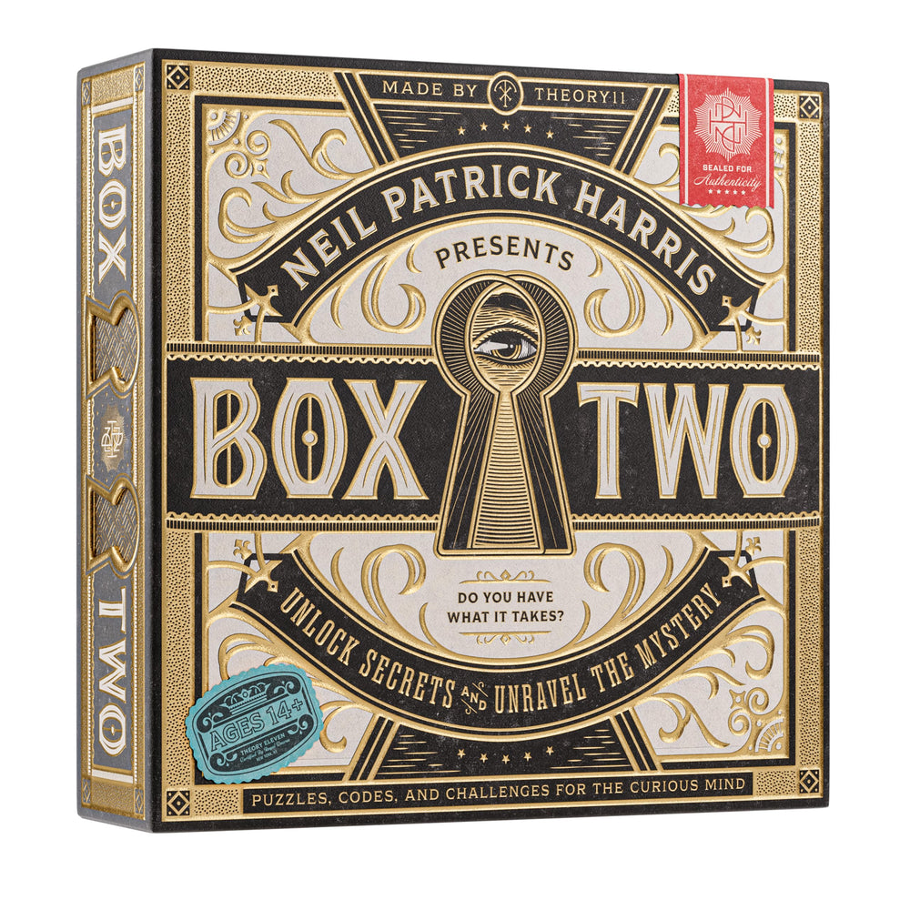theory11 Box Two unboxing reveals puzzle-rich components for engaging group game nights