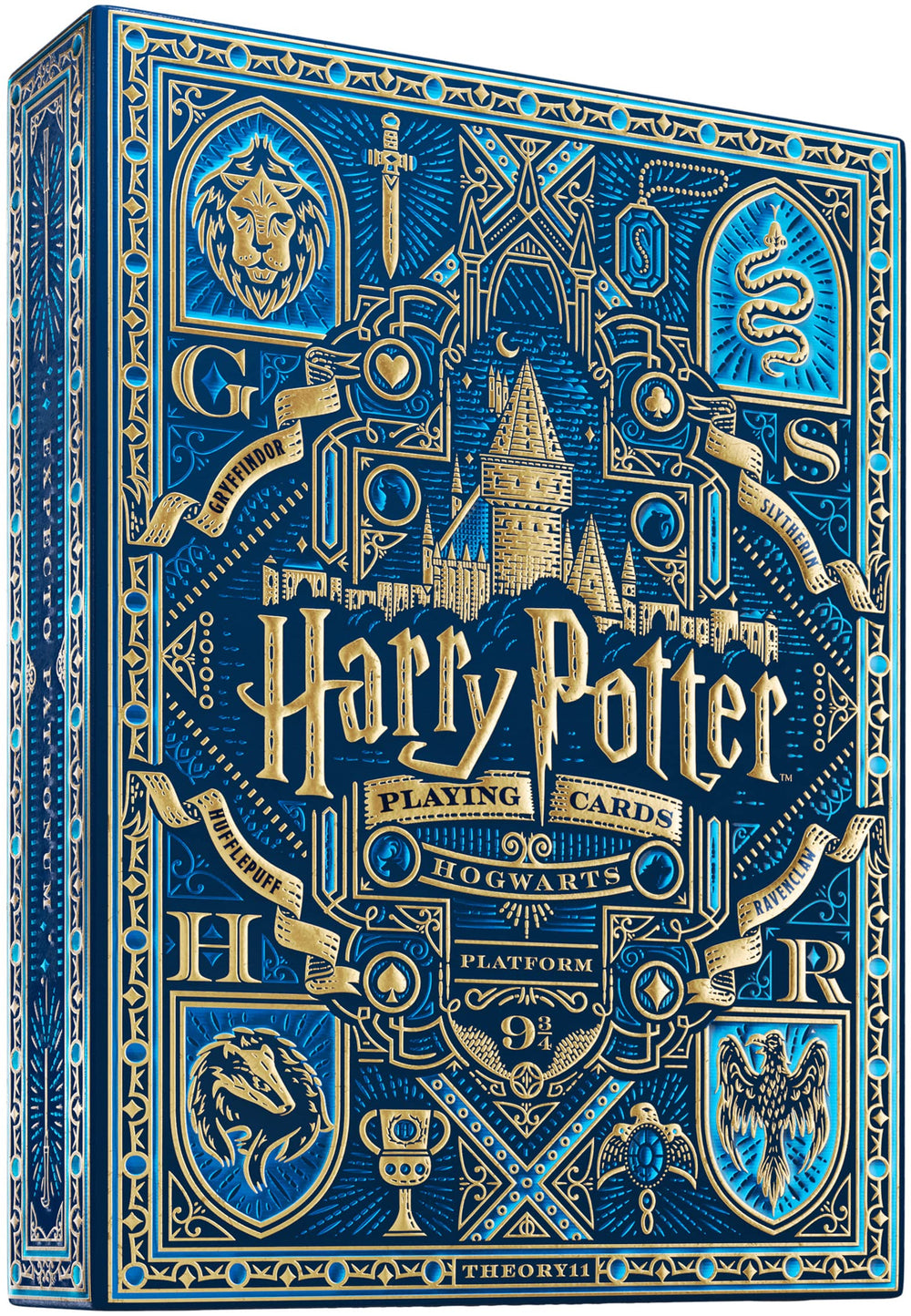 Theory11 Harry Potter Blue Ravenclaw box with luxurious foil and embossing.
