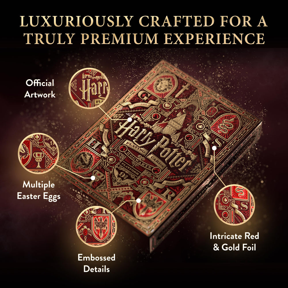 theory11 Harry Potter Gryffindor Joker artwork, unique Wizarding World motif