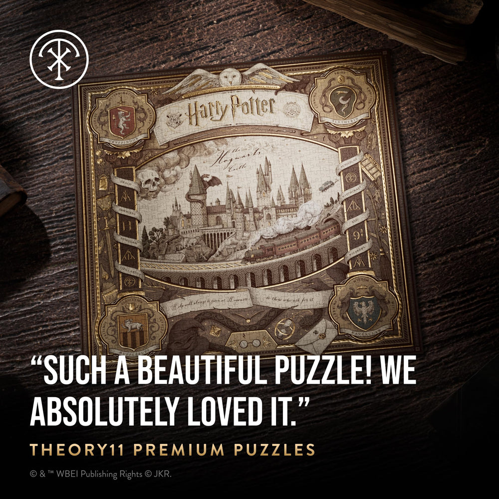 theory11 Hogwarts Castle assembled puzzle for display and collection