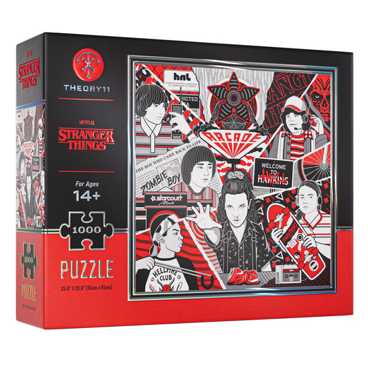theory11 Stranger Things puzzle cover shows premium artwork for collectors.