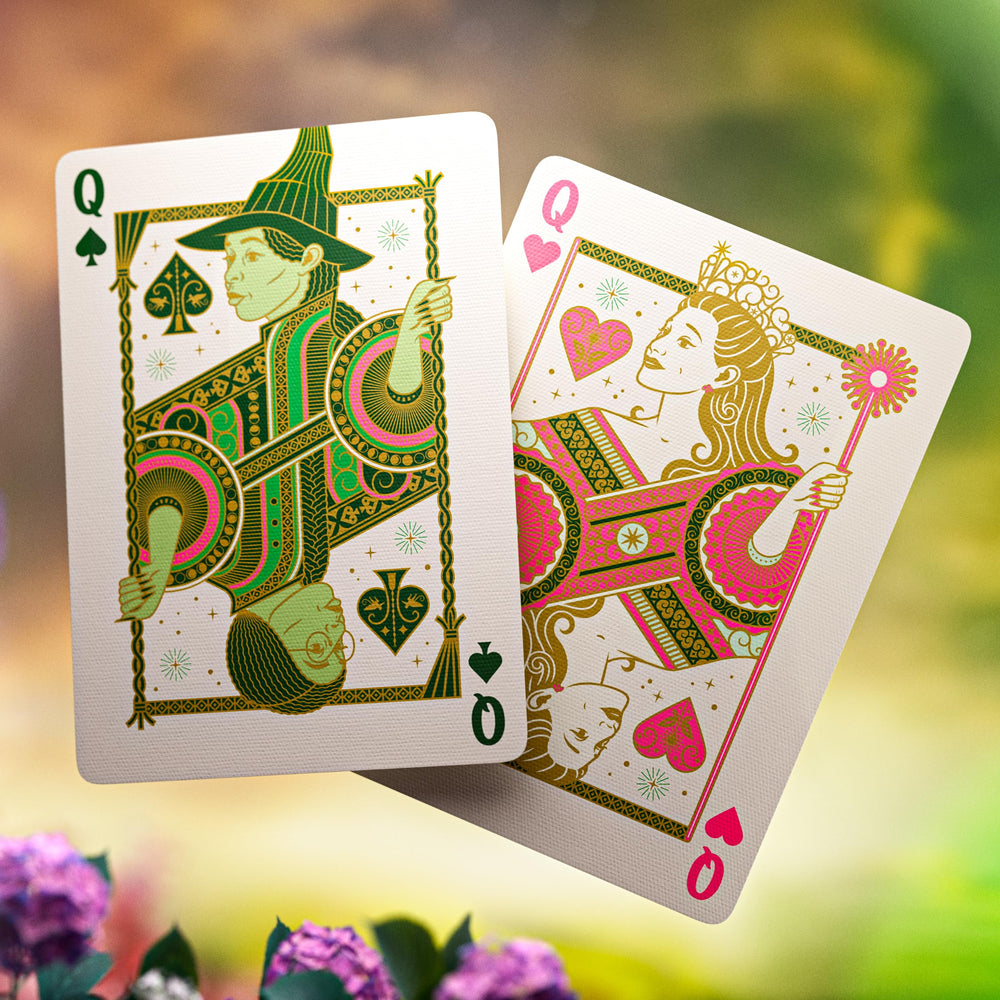theory11 Wicked Playing Cards Wizard of Oz crest emphasizes premium craftsmanship