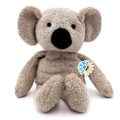 Thermal-Aid Olli Koala with washable plush cover for easy cleaning.