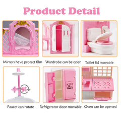 Thildani 35pcs dressing table mirror for reflective, dressing-up play.