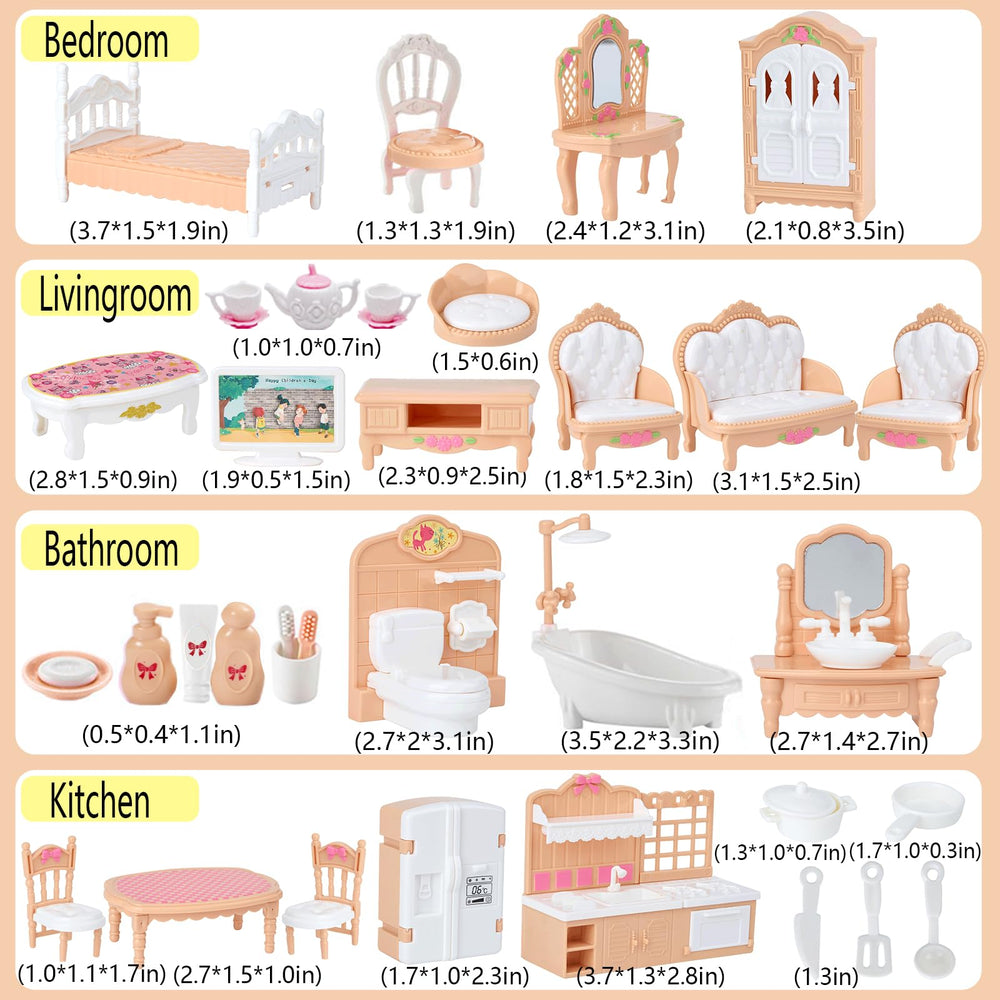 Thildani dollhouse kitchen oven invites pretend cooking and food placement.