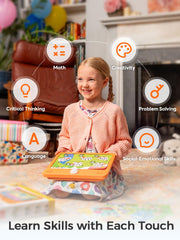 Think Academy Learning Pad music activities introduce rhythm and memory through tunes.
