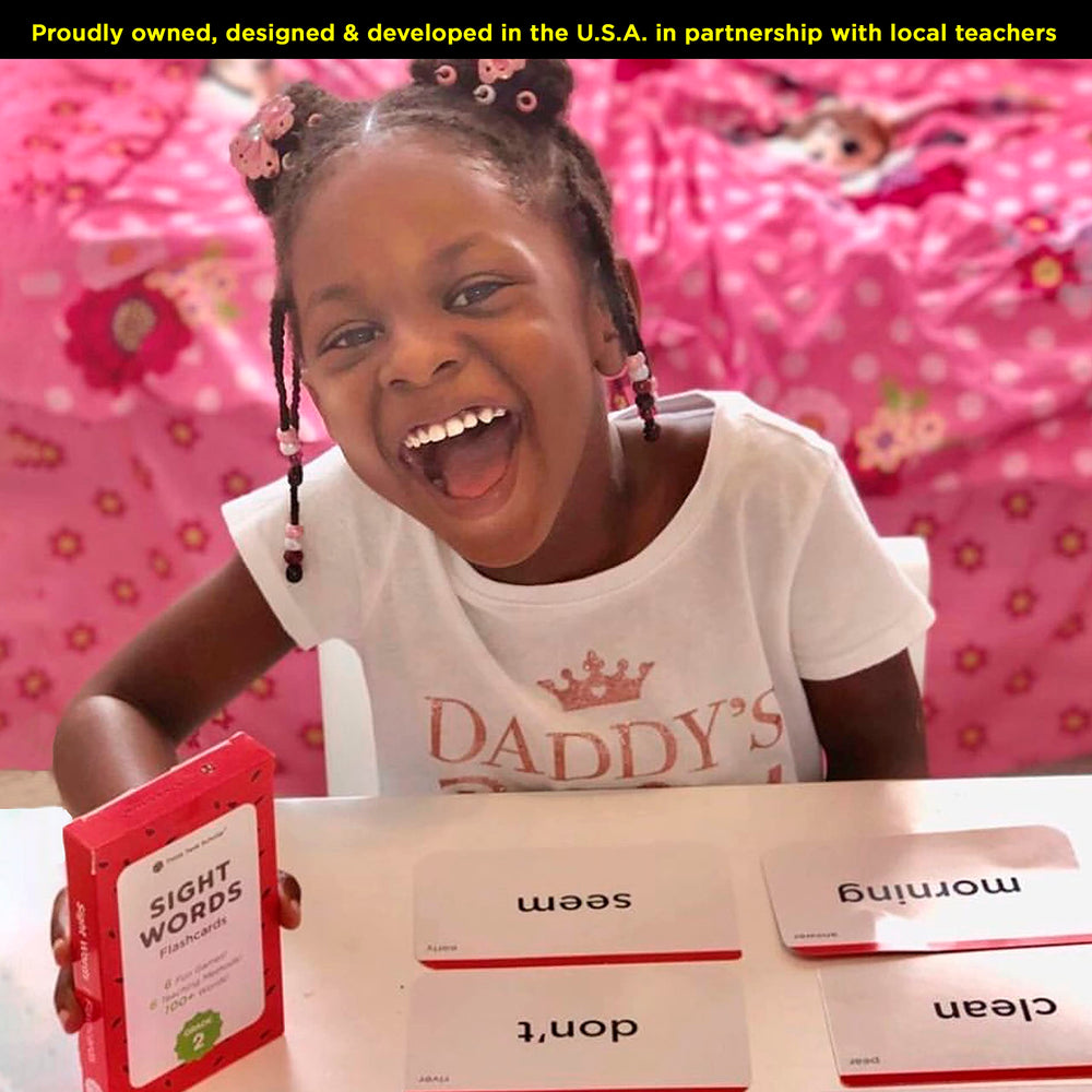 Think Tank Scholar Dolch and Fry lists cards help kids recognize common words.