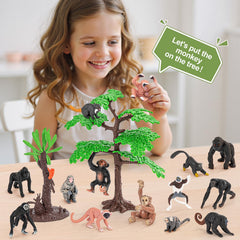 THINKBAY black howler monkey figure supports dramatic play and scenes