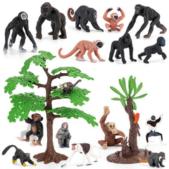 THINKBAY orangutan infant figure for imaginative play and educational dioramas