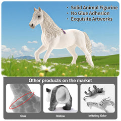 THINKBAY kids-friendly horse figurine set for birthday cake toppers