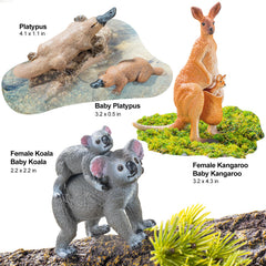 THINKBAY Australian platypus with cub figurine supports storytelling