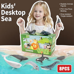 THINKBAY beluga whale figurine ideal for role play and display.