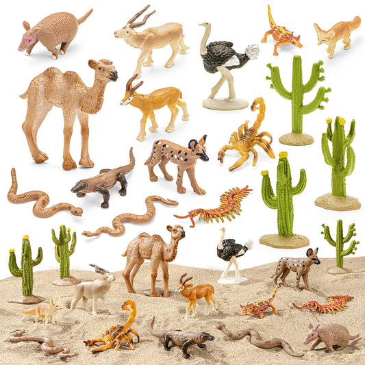 THINKBAY desert monitor lizard figurine for lifelike dioramas and imaginative play