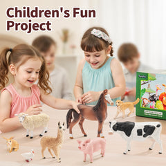 THINKBAY cow figurine for role-play adventures and farm life exploration.