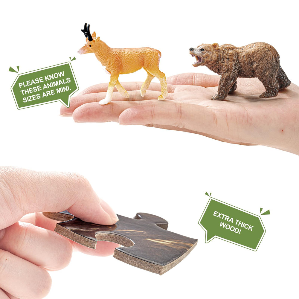 THINKBAY moose figurine with vivid colors for imaginative storytelling