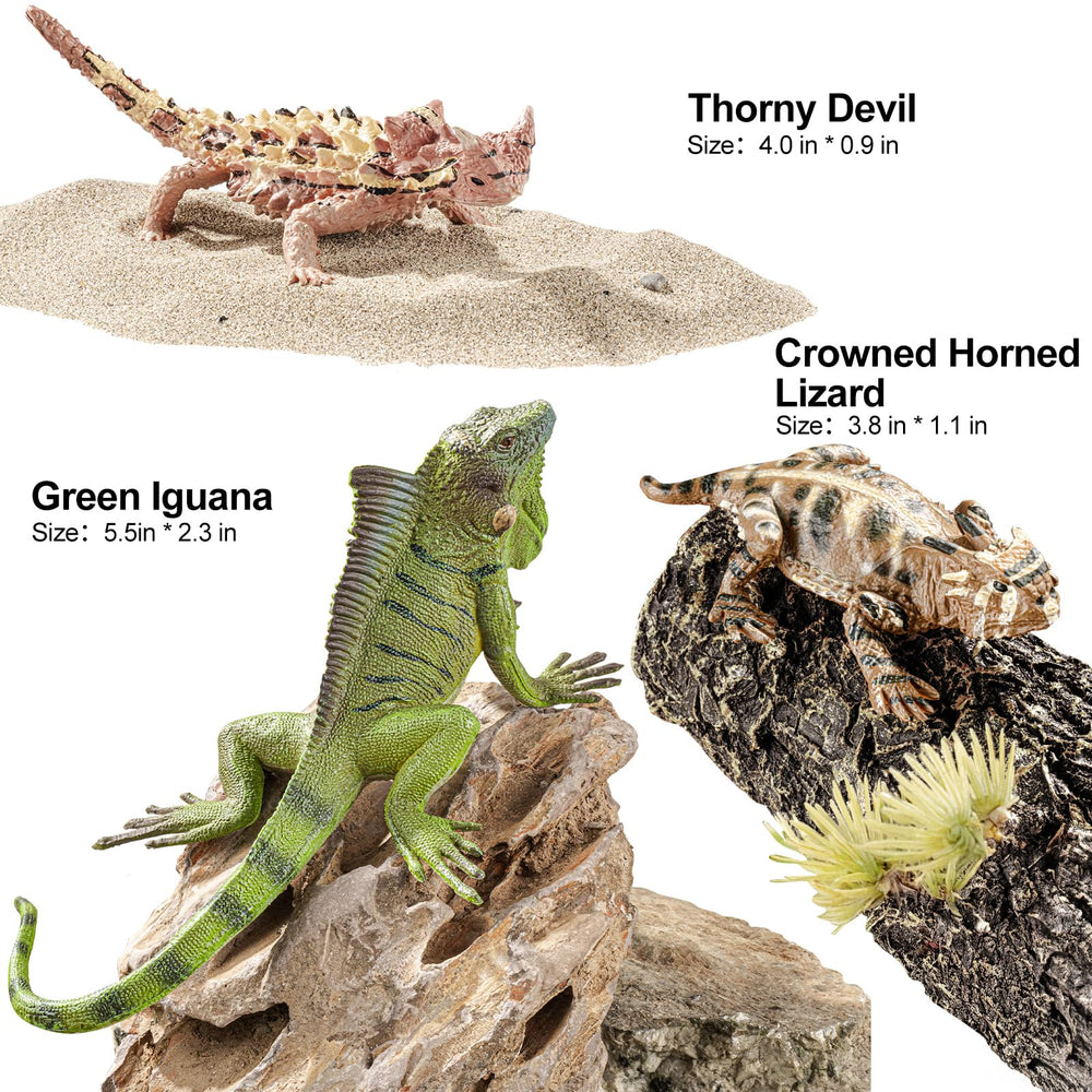 ThinkBay Frilled Lizard figure for storytelling and tactile exploration