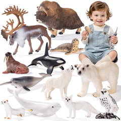 THINKBAY musk ox figurine adds texture to science corners and shelves.