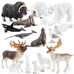 THINKBAY polar bear figurine for imaginative play and display.
