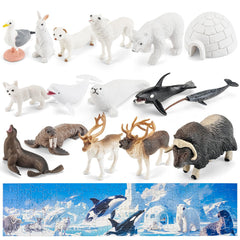 THINKBAY sea lion and walrus figurines with detailed features