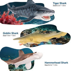 ThinkBay Hammerhead shark figurine designed for shelf safety and imaginative play.