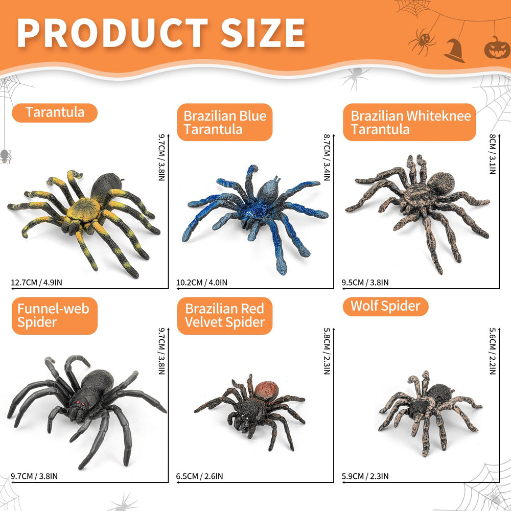 ThinkBay spider figurine gift set ideal for birthdays and party favors.