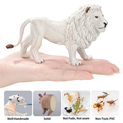 THINKBAY White Lion cub toy durable, kid-safe for hours of fun