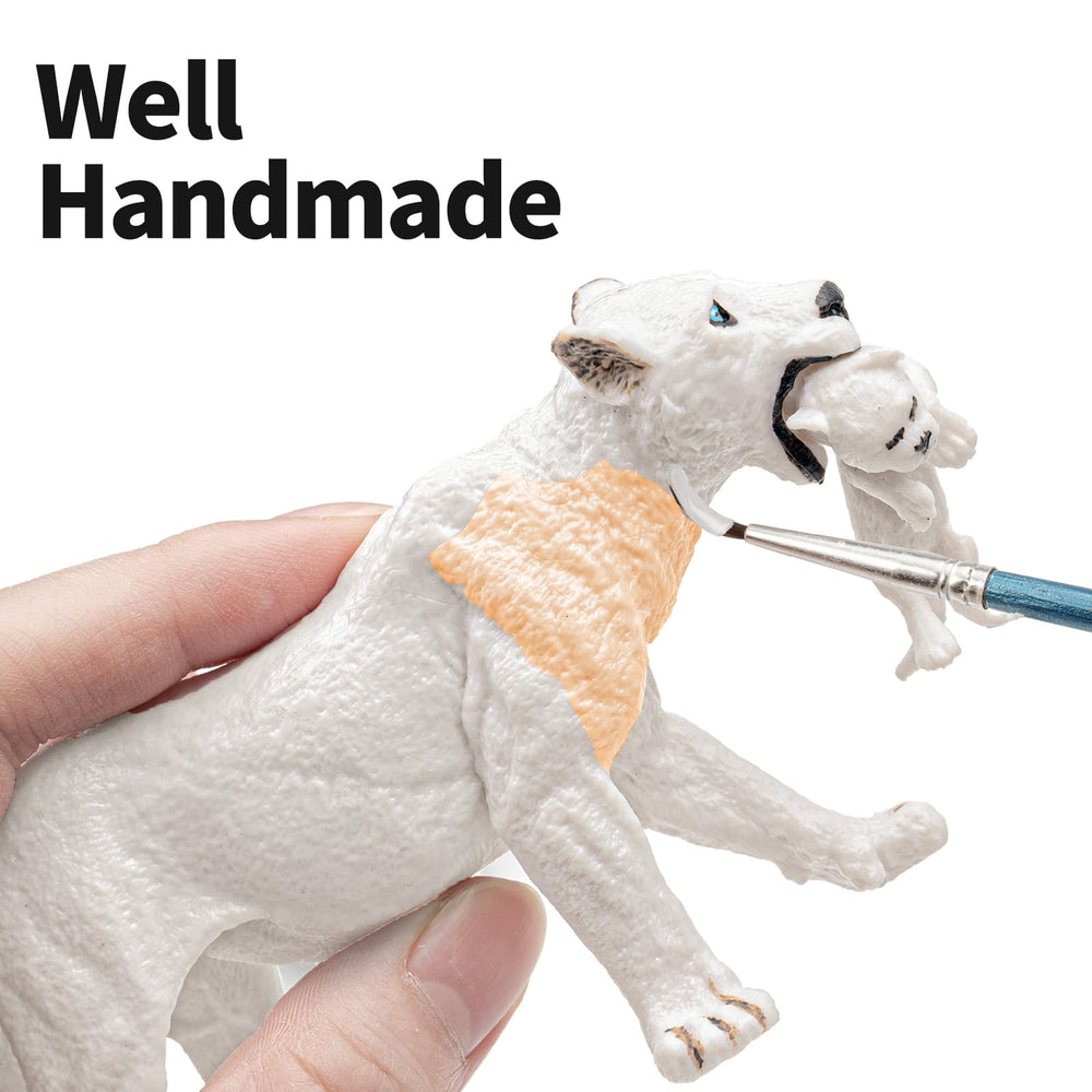 THINKBAY White Lion cub toy designed for classroom or home jungle scenes
