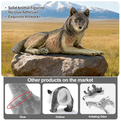 THINKBAY Wolf figurines make a great gift, party favor, or cake topper.