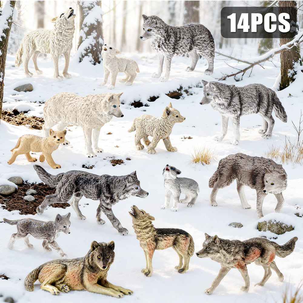 THINKBAY male wolf figure with realistic texture for lifelike storytelling
