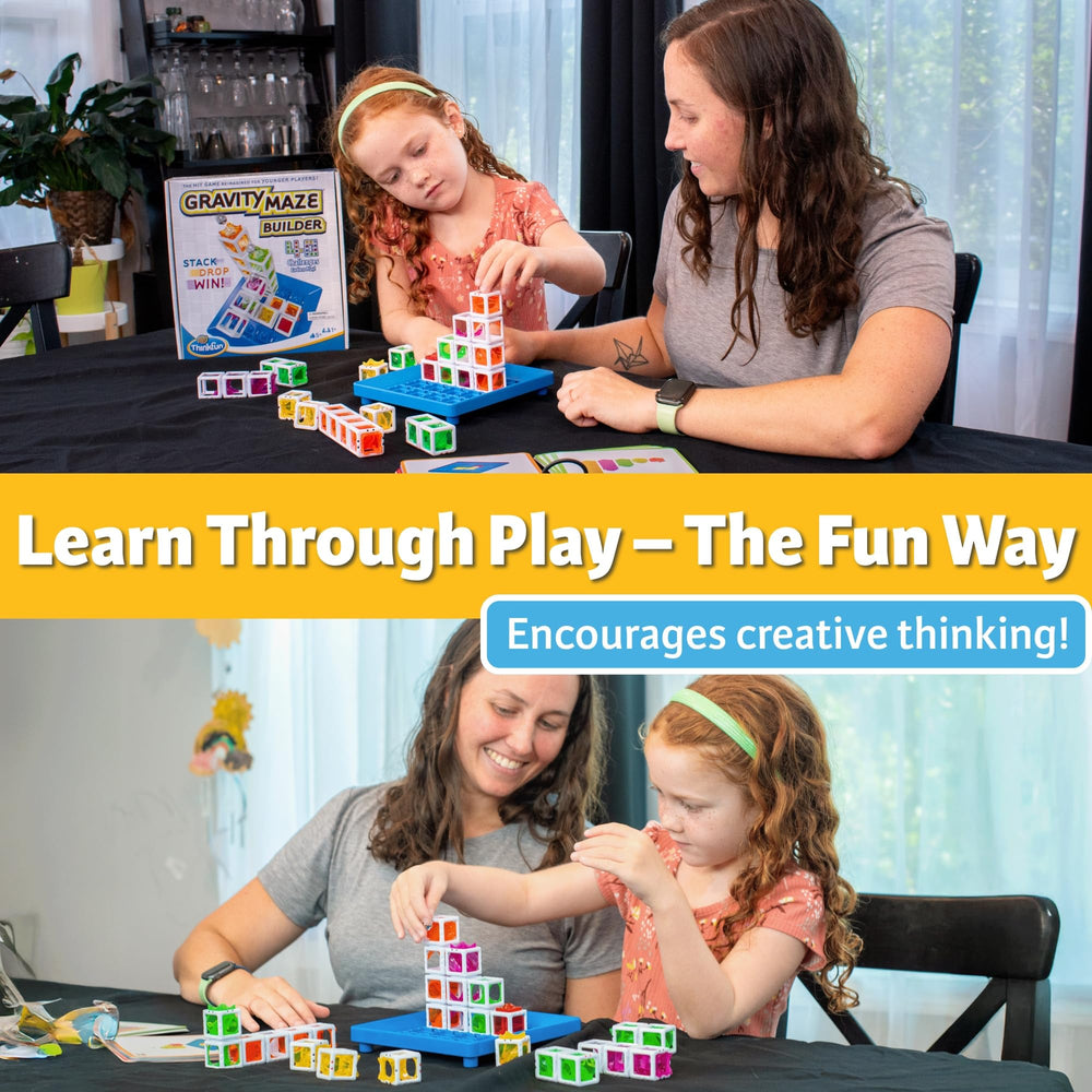 ThinkFun Gravity Maze Builder with multiple levels highlights scalable difficulty
