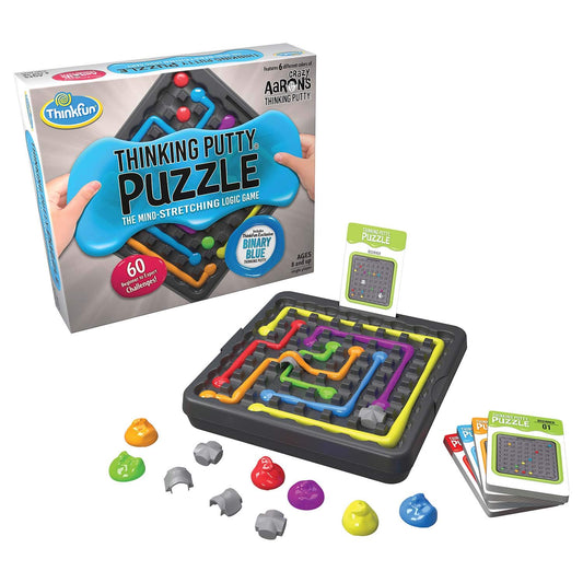 ThinkFun Thinking Putty Puzzle front view showing vibrant colors for brain-boosting play