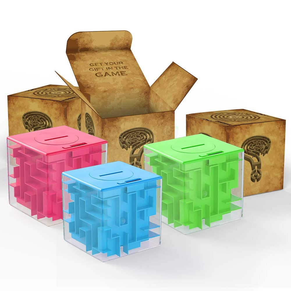 ThinkMax Money Maze green box puzzle highlighting hands-on challenge boosts focus