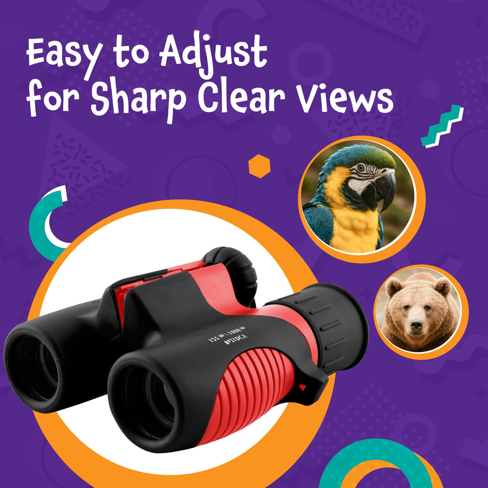 Think Peak Binoculars 8x21 magnification with Bak4 lenses for clear wildlife viewing.