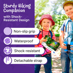 Think Peak Binoculars easy grip and center focus for confident young observers.