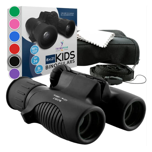 Think Peak binoculars for kids show a compact design for easy handling on hikes.